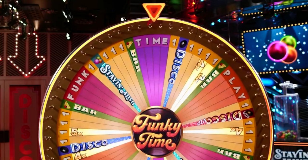Gama de apostas no Funky Time ao vivo